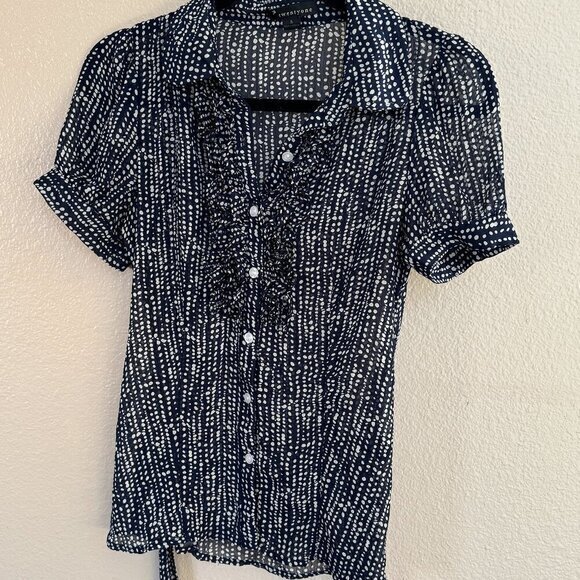 Twentyone Black and White Blouse Size Small‎ - Picture 1 of 7